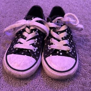 Polka dot toddler converse